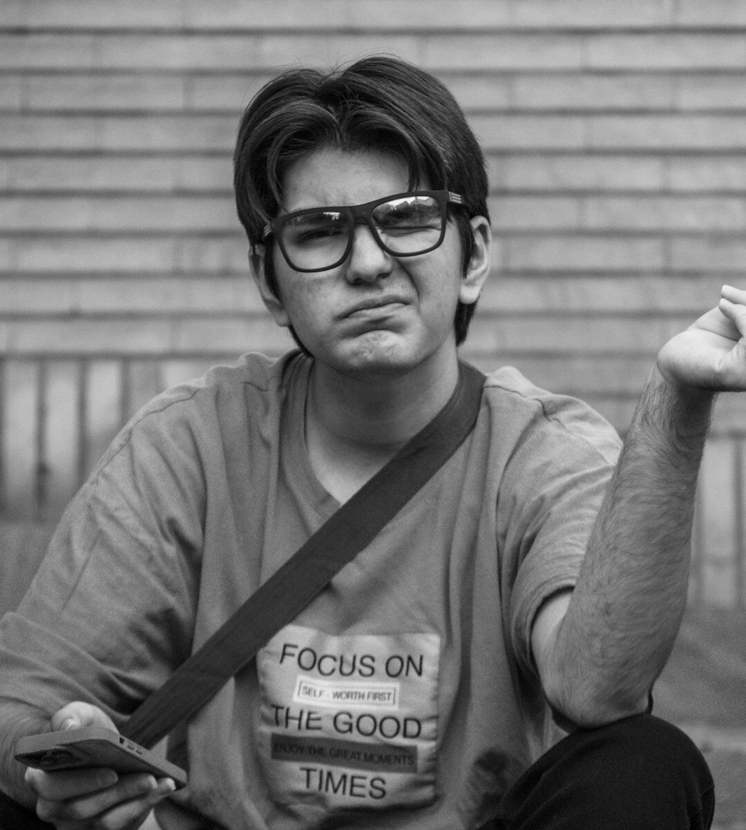 Young male software engineer with casual style